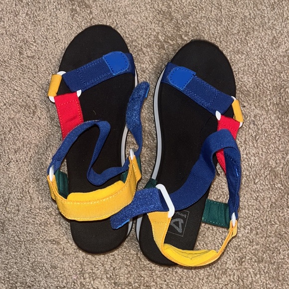 Multicolor platform sandals - Picture 4 of 4